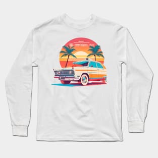 artwork of t-shirt graphic design of miami street Long Sleeve T-Shirt